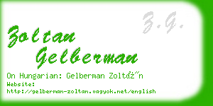 zoltan gelberman business card